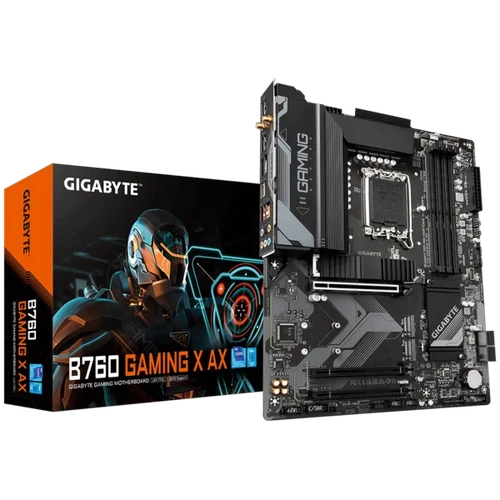 Gigabyte B760 GAMING X AX Sc-1700 B760 DDR5 7600Mhz 2xM2 2.5Gbe Wi-Fi 6E ATX INTEL Anakart