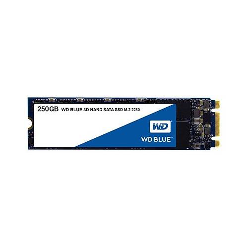Western Digital WDS250G2B0B 256 GB 550/525Mb/S 22x80 M2 3D NAND Blue SSD Harddisk