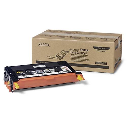 Xerox 113R00725 Phaser 6180 6.000 Sayfal�k Y�ksek Kapasiteli Sar� Orijinal Laser Toner