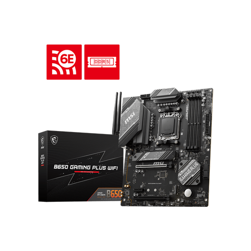 Msi B650 GAMING PLUS WIFI Sc-AM5 B650 DDR5 6000Mhz 2xM.2 2.5Gbit LAN Wi-Fi 6E ATX AMD Anakart