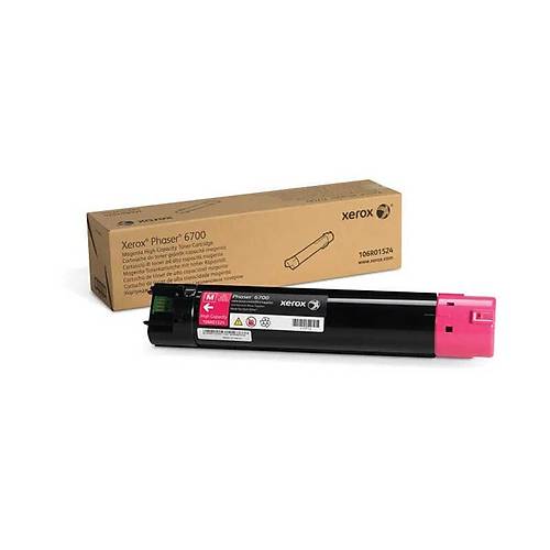Xerox 106R01524 Phaser 6700 12.000 Sayfal�k Y�ksek Kapasiteli K�rm�z� Orijinal Laser Toner