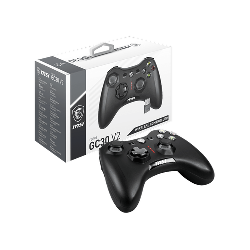 Msi FORCE GC30 V2 BLACK PS Konsol Android 4.1 Destekli ift Titreimli Kablosuz Oyuncu Kolu