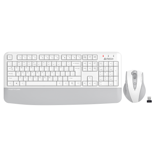 A4 Tech FG2500S PLUS Fstyler Q TR 2.4GHz Multimedia Beyaz Kablosuz Klavye Mouse Set