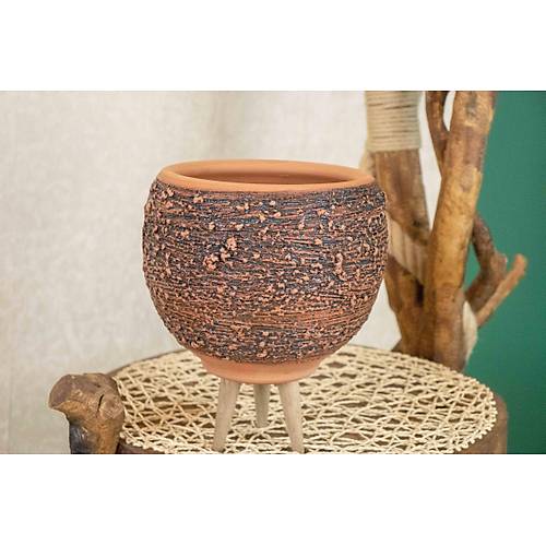 AHAP AYAKLI PSKRTME MODEL TERRACOTA DOAL TOPRAK SAKSI