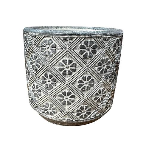 Bitki Tasar�m� Ev dekorasyon Gri Yonca Beton Saks� �i�eklik Saks�l�k