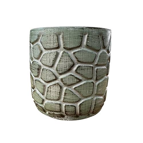 Bitki Tasar�m� Ev dekorasyon Ye�il Eskitme Yonca Beton Saks� �i�eklik Saks�l�k