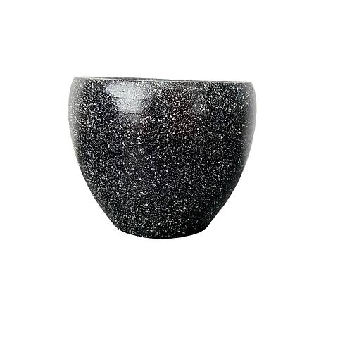 Bitki Tasarm Siyah Granit Toprak Saks Sakslk Salon ieklik - 15 CM