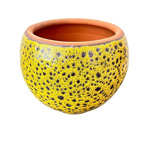 Bitki Tasar�m� Hardal Sar�s� �ekilli Artistik �ift S�rl� �� Ve D�� Mekan Kullan�ml� Toprak Terrakota Saks� Saks�l�k Salon �i�eklik 