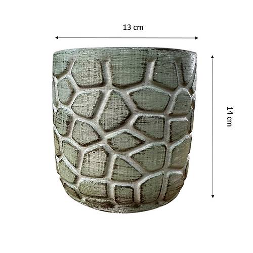 Bitki Tasar�m� Ev dekorasyon Ye�il Eskitme Ta� Desen Beton Saks� �i�eklik Saks�l�k