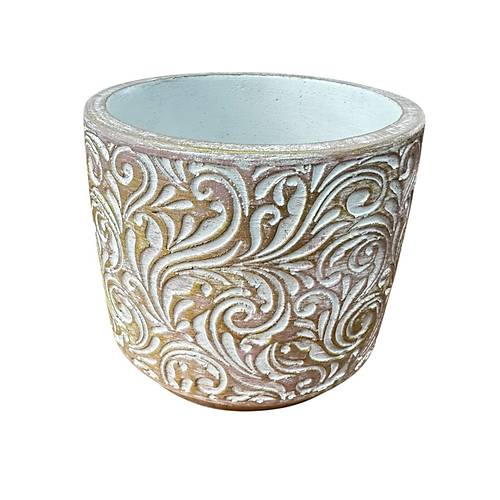 Bitki Tasar�m� Ev dekorasyon Gold �i�ek Desen Beton Saks� �i�eklik Saks�l�k