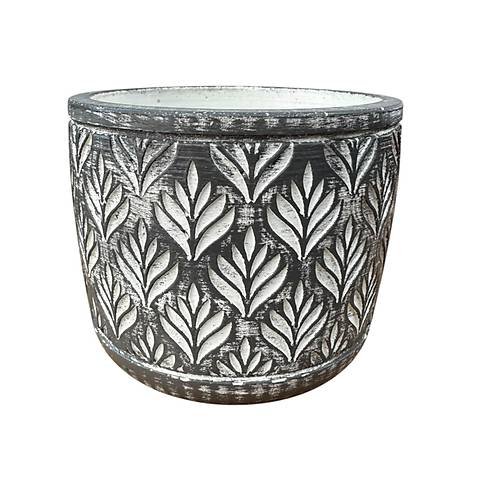 Bitki Tasar�m� Ev dekorasyon Antrasit Lotus Beton Saks� �i�eklik Saks�l�k