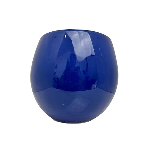 Bitki Tasarm Seramik Kre Akvaryum Saks Vazo Lacivert