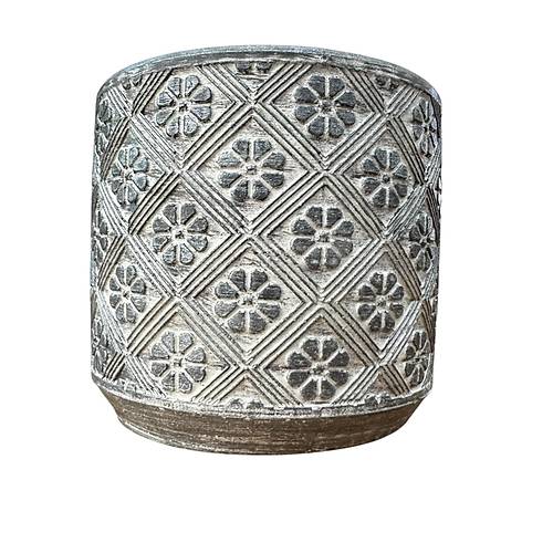 Bitki Tasar�m� Ev dekorasyon Gri Yonca Beton Saks� �i�eklik Saks�l�k