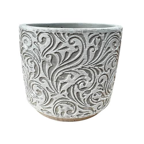 Bitki Tasar�m� Ev dekorasyon Gri �i�ek Desen Beton Saks� �i�eklik Saks�l�k