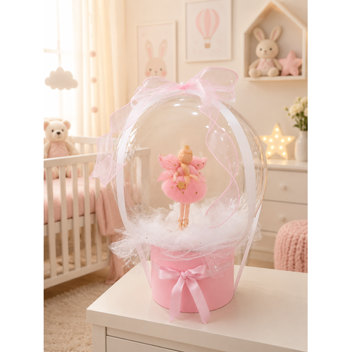 Marmaris Pembe Melek I���� Hediye Kutusu | Dekoratif Bebek Hediyesi