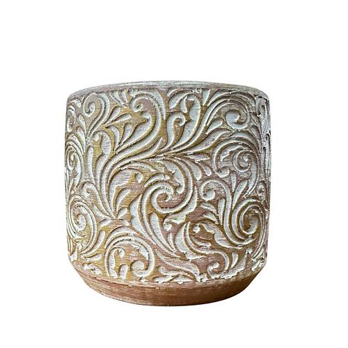 Bitki Tasar�m� Ev dekorasyon Gold �i�ek Desen Beton Saks� �i�eklik Saks�l�k