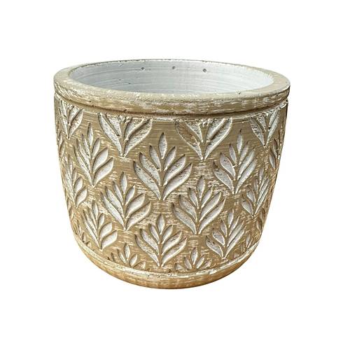 Bitki Tasar�m� Ev dekorasyon Bej Lotus Beton Saks� �i�eklik Saks�l�k