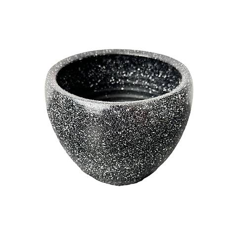 Bitki Tasarm Siyah Granit Toprak Saks Sakslk Salon ieklik - 15 CM