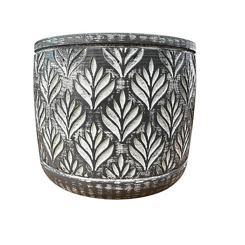 Bitki Tasar�m� Ev dekorasyon Antrasit Lotus Beton Saks� �i�eklik Saks�l�k