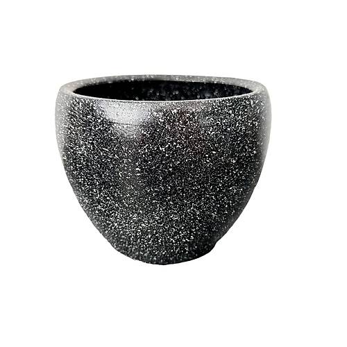Bitki Tasarm Siyah Granit Toprak Saks Sakslk Salon ieklik - 15 CM
