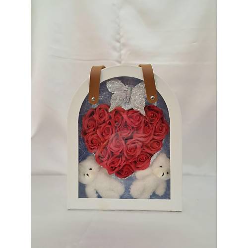 K�rm�z� G�l & Ay�c�k & Kelebek S�slemeli �anta