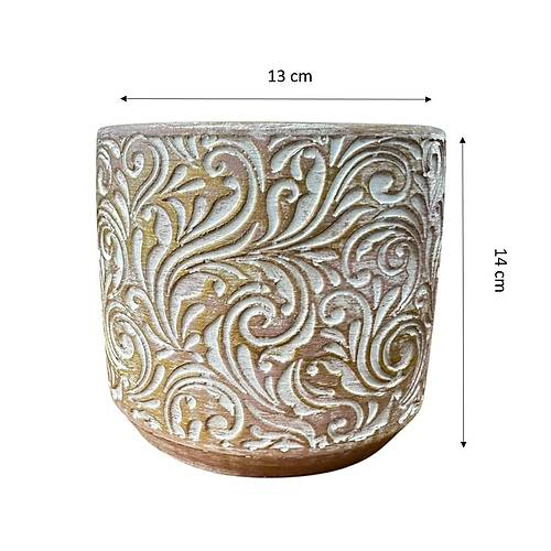 Bitki Tasar�m� Ev dekorasyon Gold �i�ek Desen Beton Saks� �i�eklik Saks�l�k