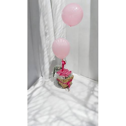 ��k Sepette 15 Pembe G�l & Tav�an Aranjman�