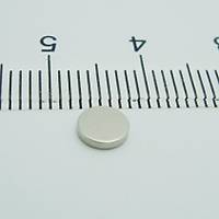 5x1 mm Yuvarlak Gl Neodyum Mknats (ap 5 mm Kalnlk 1 mm)