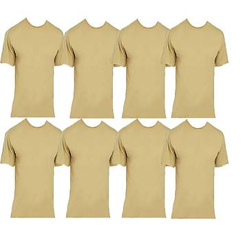 8'li Askeri Haki Renk Fanila Paketi; Bedelli Acemi Çamaşır Seti