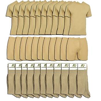 11'li Askeri Çamaşır Paketi Haki Renk