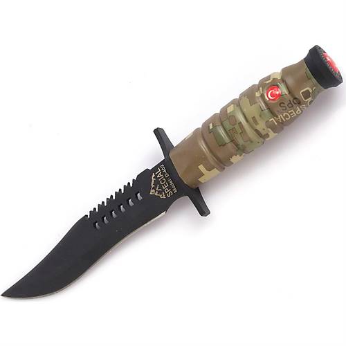 TSK Piyade Komando Bıçağı / Kasatura Siyah Renk