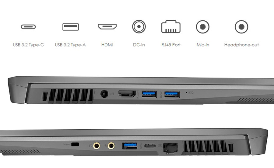 MSI Workstation USB-A ve USB-C portlar