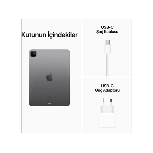 Apple iPad Pro 6.Nesil 12.9 WİFİ 256GB Tablet Uzay Grisi MNXR3TU/A