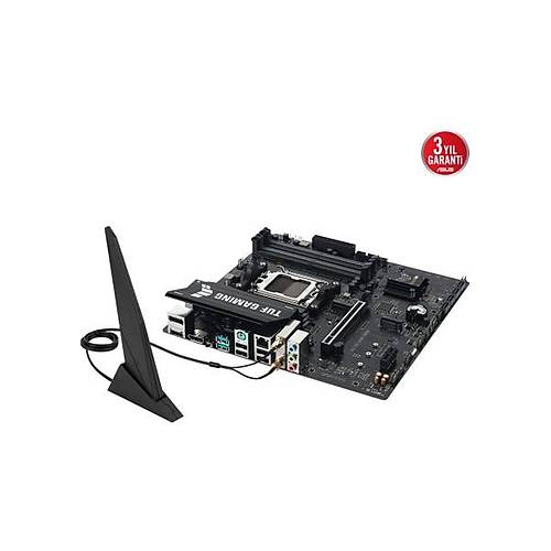 Asus Tuf Gam�ng A620AM-PLUS W�f� Amd A620A Am5 Ddr5 7600 2xdp HDMI �ift M2 Usb3.2 Ax Wifi + Bt Aura Rgb 2.5gbit Lan Matx 8+2+1+1 G�� A�amalar�, Asus Tuf Protect�on, B�os Flashback