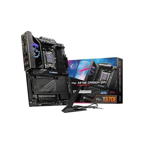 MSI Ms� Mpg X870E Carbon W�f� Am5 Ddr5 8400MHZ(OC) Usb4 4x M.2 HDMI 5g Lan 2.5g Lan W�f� 7 Rgb Atx