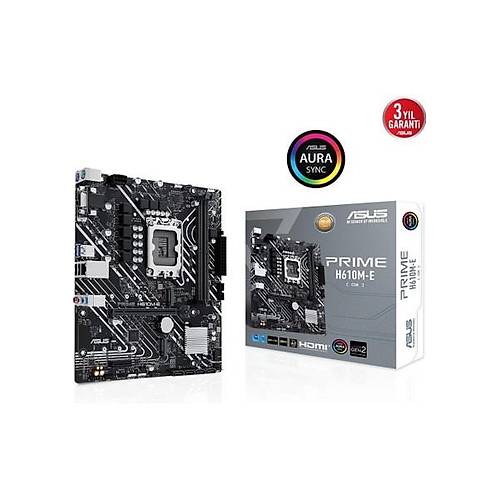 Asus PRIME H610M-E-CSM DDR5 DP HDMI VGA 2XM2 USB 3.2 RGB MATX 1700P