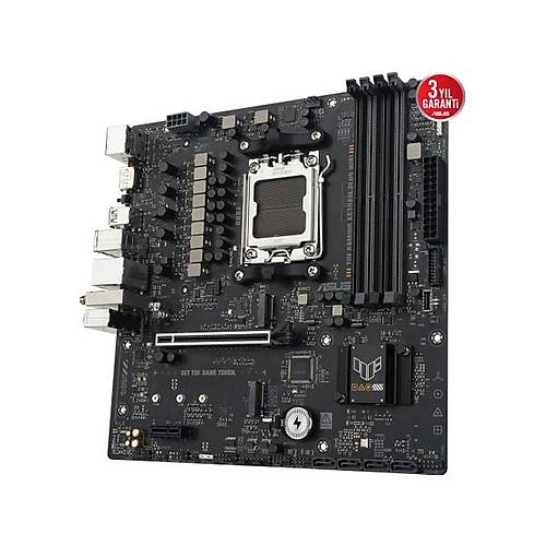 Asus Tuf Gam�ng A620AM-PLUS W�f� Amd A620A Am5 Ddr5 7600 2xdp HDMI �ift M2 Usb3.2 Ax Wifi + Bt Aura Rgb 2.5gbit Lan Matx 8+2+1+1 G�� A�amalar�, Asus Tuf Protect�on, B�os Flashback