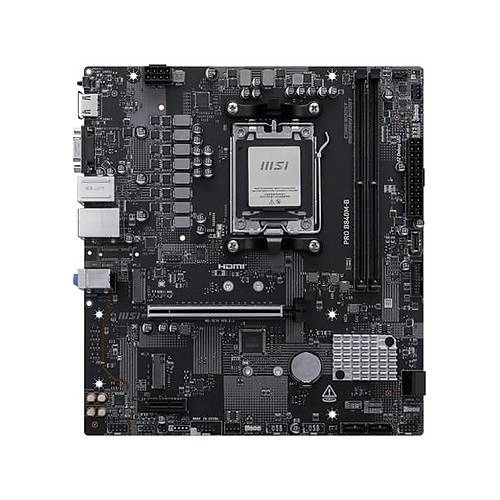 MSI PRO B840M-B 8000MHz (OC) DDR5 Soket AM5 M.2 HDMI VGA mATX Anakart