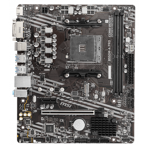 MSI B550M-A PRO 4600MHz DDR4 HDMI DP M.2 USB3.2 Micro-ATX AM4 Anakart