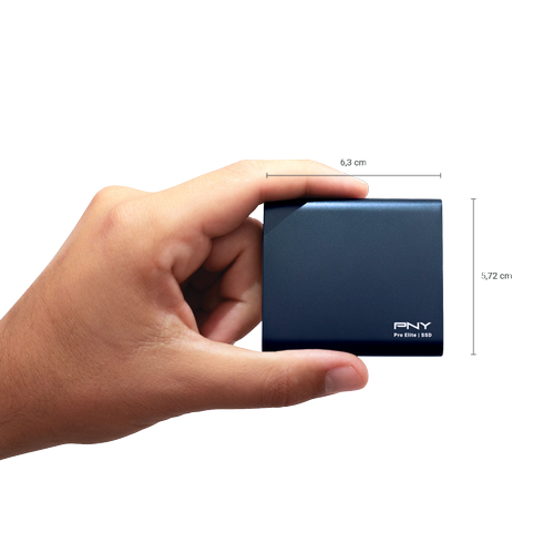PNY Pro Elite Mavi 250GB USB3.2 Gen2 Type-C (1000/320MB/s) Taşınabilir SSD PSD0CS2060NB-250-RB