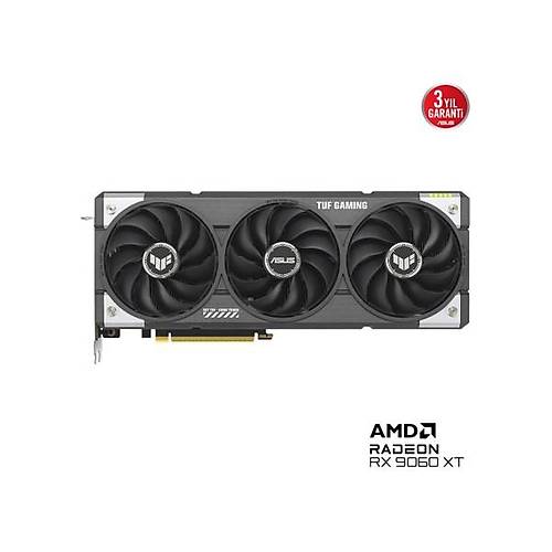 Asus TUF-RX9060XT-O16G-GAMING-AMD-RADEON-RX 9060-16G-16GB GDDR6-128BIT--OC-HDMI-2XDP-EKRAN Kart�