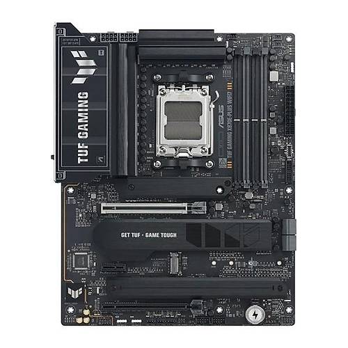 Asus TUF GAMING X870E-PLUS WIFI7 AMD X870 AM5 DDR5 8000 HDMI 2xUSB4 4x M2 USB3.2 WiFi 7 + BT AURA RGB 2.5Gbit LAN ATX 16+2+1+1 G�� A�amalar�, �ift USB4, Geli�mi� AI Bilgisayarlar� i�in Haz�r