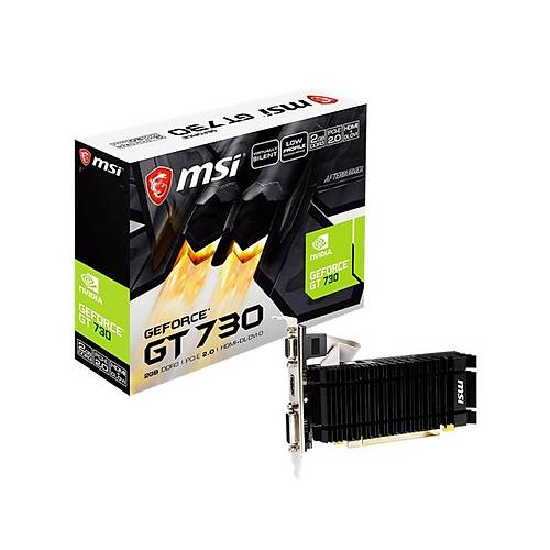 MSI GeForce GT 730 2GB GDDR3 64Bit Nvidia Ekran Kartý N730K-2GD3H/LPV1