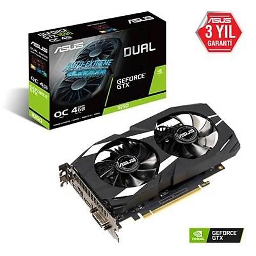 Asus GeForce Dual GTX 1650 OC 4GB GDDR5 128Bit Nvidia Ekran Kart
