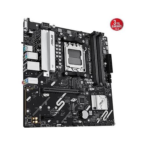 Asus Pr�me A620AM-A-CSM Amd A620A Am5 Ddr5 7600 Dp HDMI VGA �ift M2 Usb3.2 Aura Rgb Matx 8+2+1 G�� A�amalar�, �creuzaktan Y�netim Yaz�l�m�, Asus 5x Protect�on I��