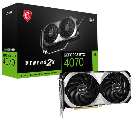 MSI GeForce RTX 4070 VENTUS 2X 12GB OC GDDR6X 192Bit Nvidia Ekran Kart