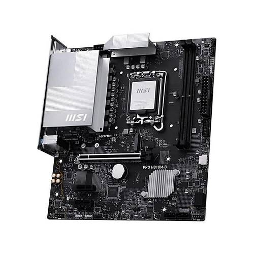MSI Ms� Pro H810M-B H10 Ddr5 6400+(OC)MHZ Matx Gaming (Oyuncu) Anakart