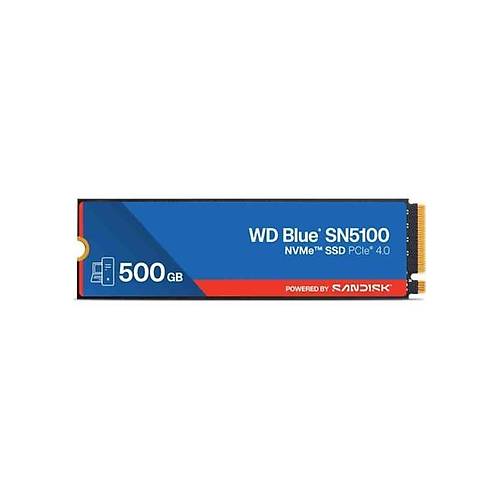  Wd Blue SN5100 500GB Nvme SSD Pcle 4.0 Okuma 6600MS - Yazma 5600MS M.2 SSD