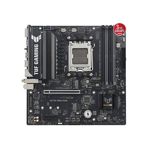 Asus Tuf Gam�ng A620AM-PLUS W�f� Amd A620A Am5 Ddr5 7600 2xdp HDMI �ift M2 Usb3.2 Ax Wifi + Bt Aura Rgb 2.5gbit Lan Matx 8+2+1+1 G�� A�amalar�, Asus Tuf Protect�on, B�os Flashback