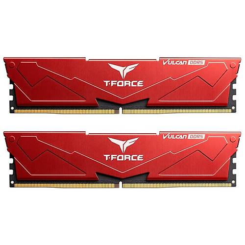 Team T-Force Vulcan Red 32GB (2x16GB) 5600Mhz CL36 DDR5 Gaming Ram